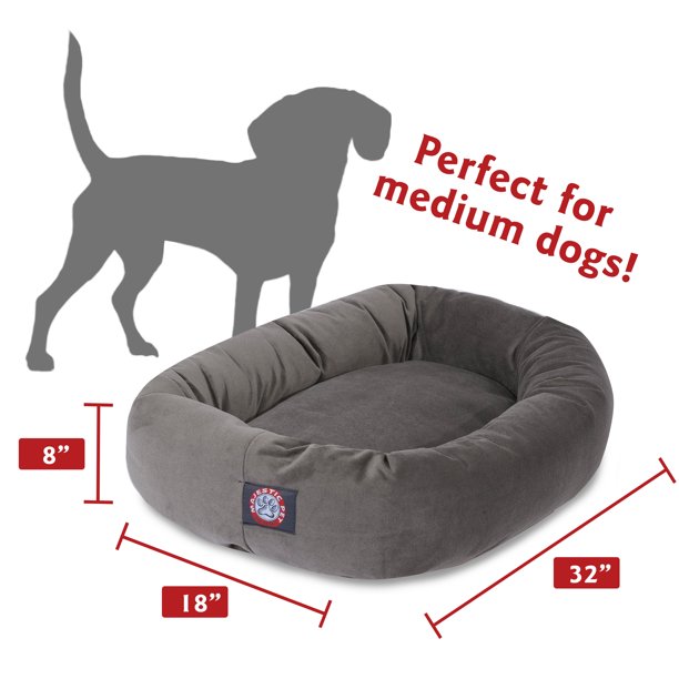 Bed For Dogs in Gray Medium 32 Inches