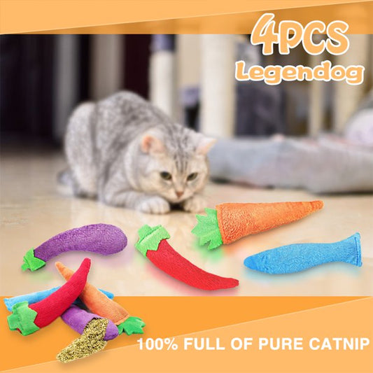 Cat Chew Toy Pet Biting Toy in 4 Pieces