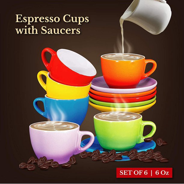 Cappuccino Cups with Saucers