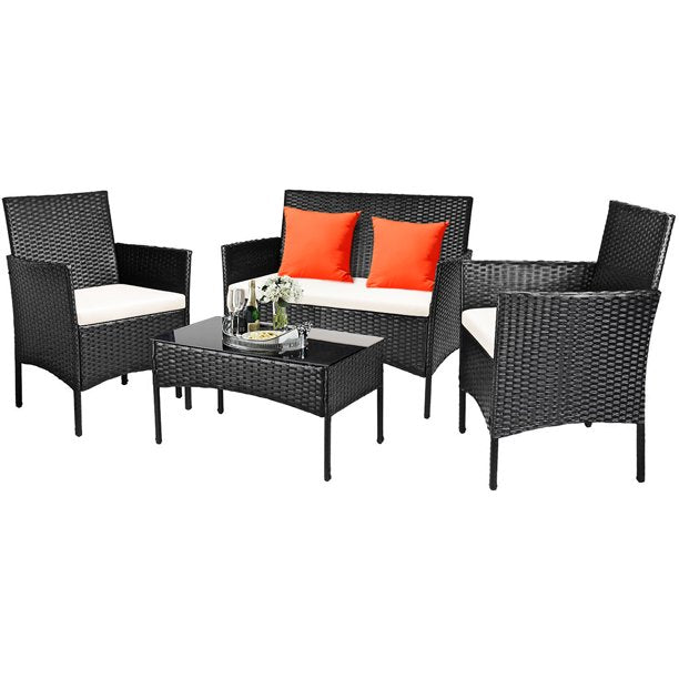 Rattan Furniture Set 4 Pieces