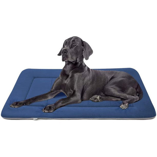 Anti Slip Dog Crate Mat Dark Blue Large