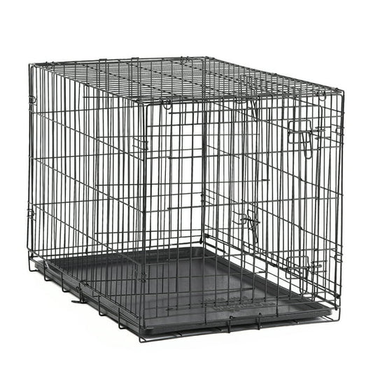 Foldable  Pet Crate in Black XL 42 Inches