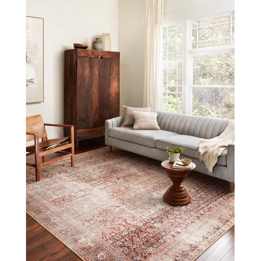 Area Rug Size 5ft x 7ft 6Inch in Printed Cinnamon Sage Oriental