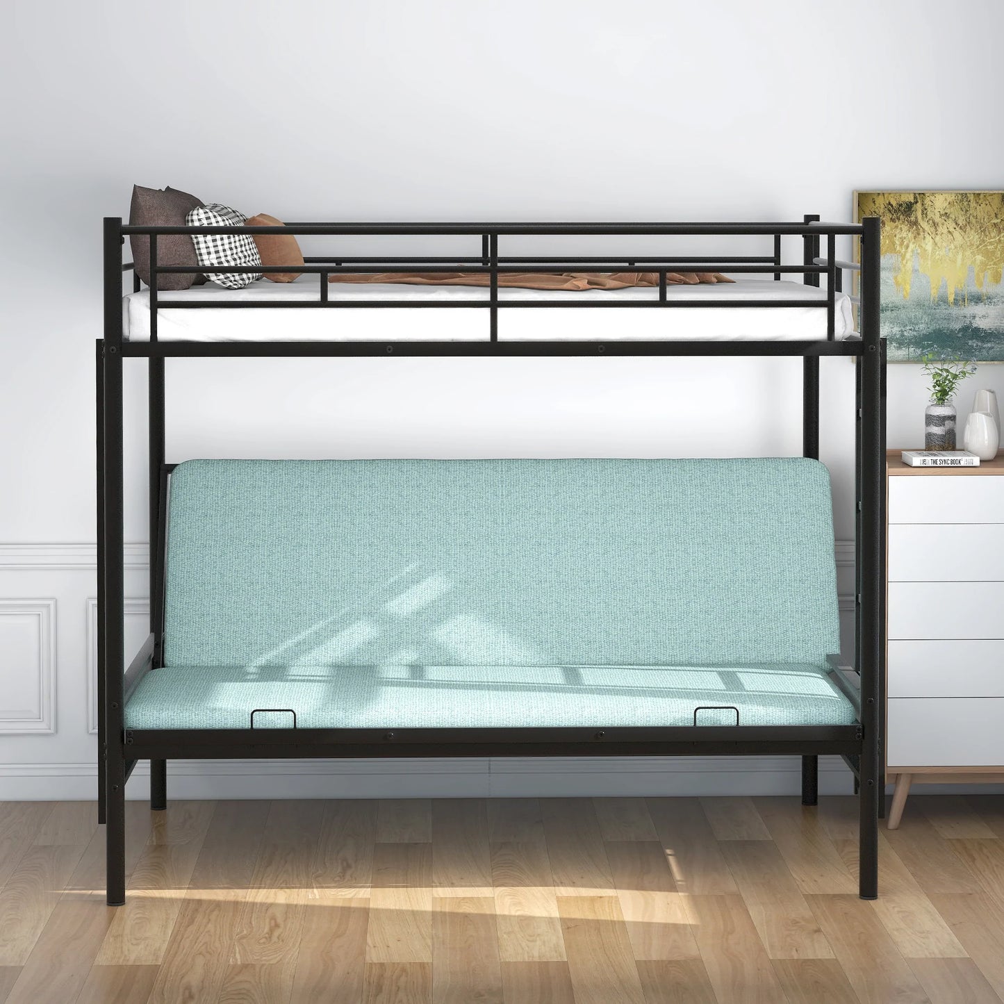 Twin Bunk Bed in Black