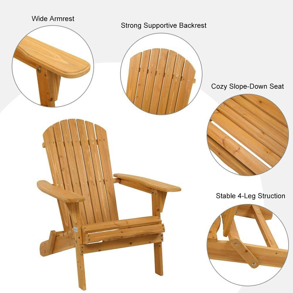 Adirondack Chair Folding 4 Pieces