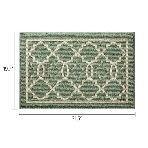 Door Mat Green 20x32 Inches