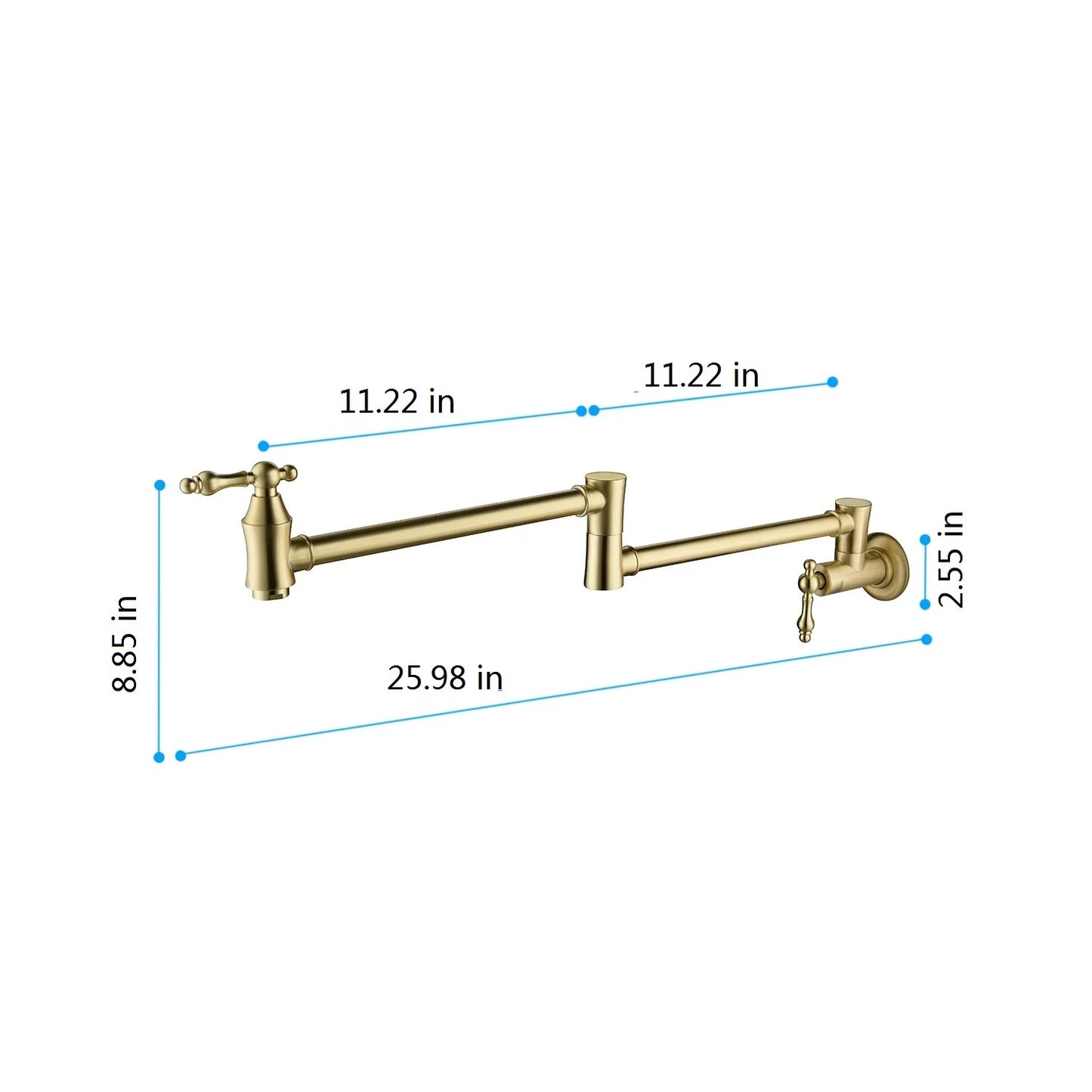 Pot Filler Faucet Wall Mount