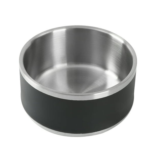 Double Wall Black Pet Bowl