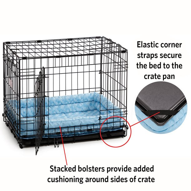 Bed and Crate Mat 22 Inch for Pet in Blue