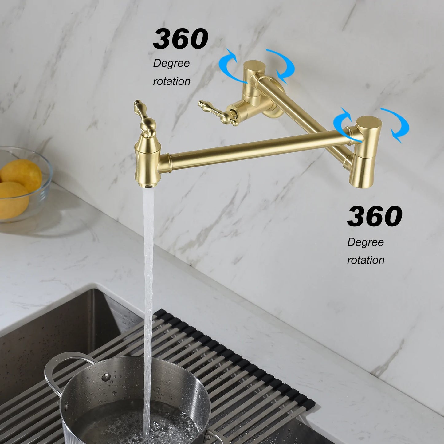 Pot Filler Faucet Wall Mount