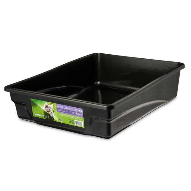 Extra Large Pet Litter Pan in Black