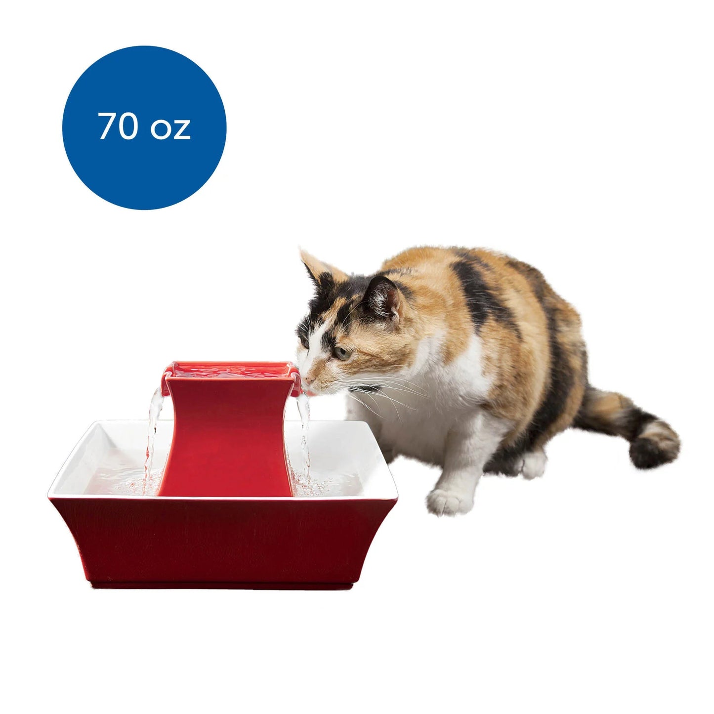 Pagoda Pet Fountain in Red