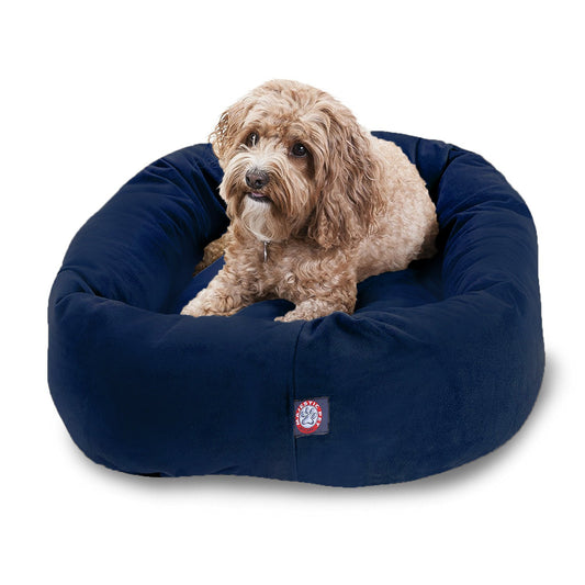 Pet Bed For Dogs Navy Medium