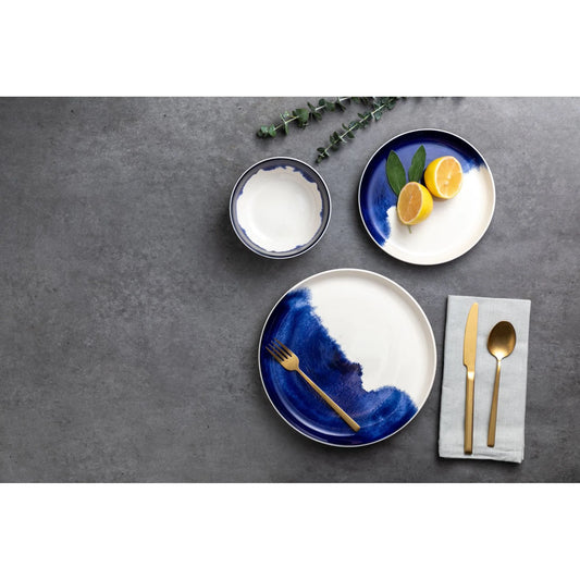 Dinnerware in Blue Drip 12 Piece Set