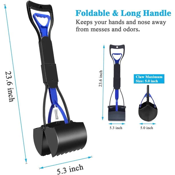 Foldable Long Handle in Blue