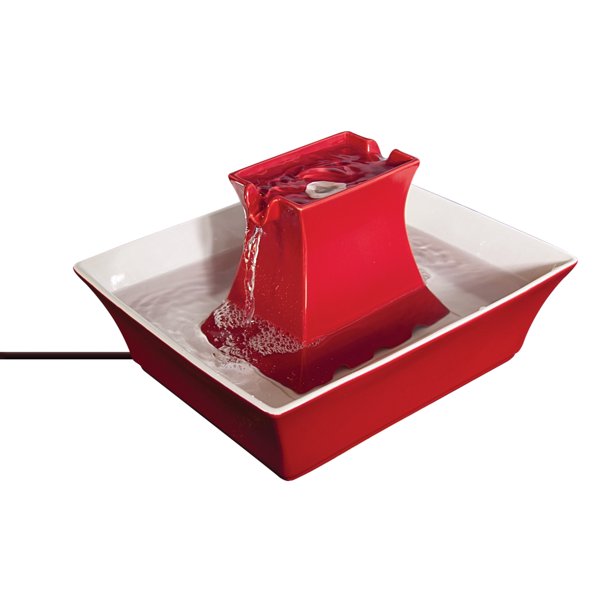 Pagoda Pet Fountain in Red