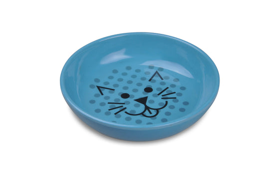 Cat Dish Pacific Blue Single Dish Non skid Silicone