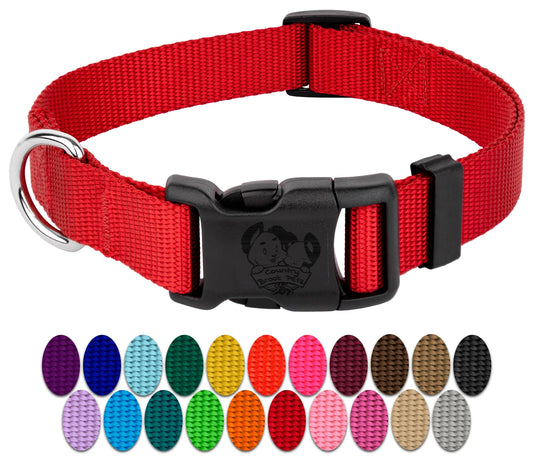 Nylon Dog Collar Large Red