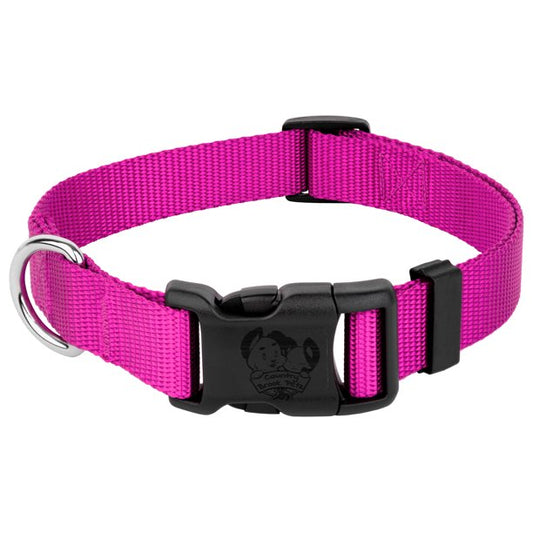 Deluxe Nylon Dog Collar Fuchsia Extra Large