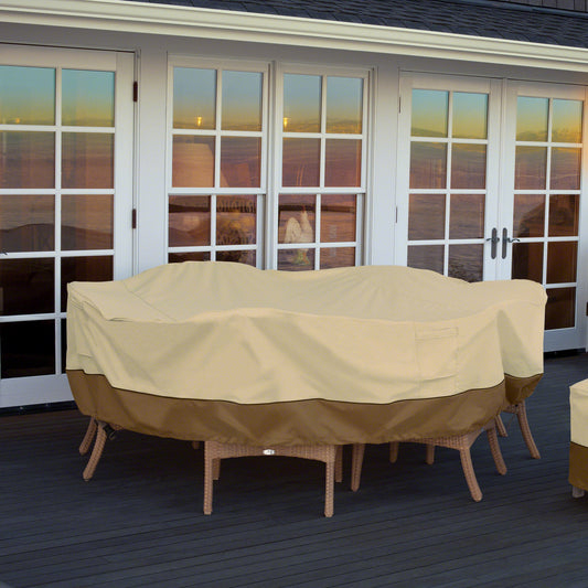 Round Bistro Table and Chair Set Cover 52x23 Inches