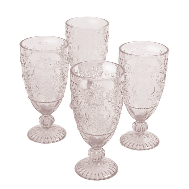 Amelia Goblet 4 Pieces Set 14.7 Ounces Pink