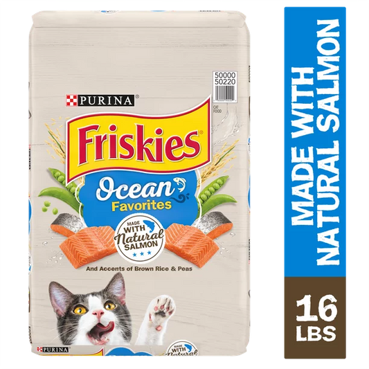 Dry Cat Food Salmon And Brown Rice Flavor 16 Pounds