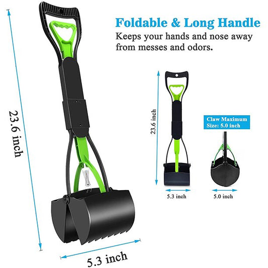 Foldable Long Handle in Green