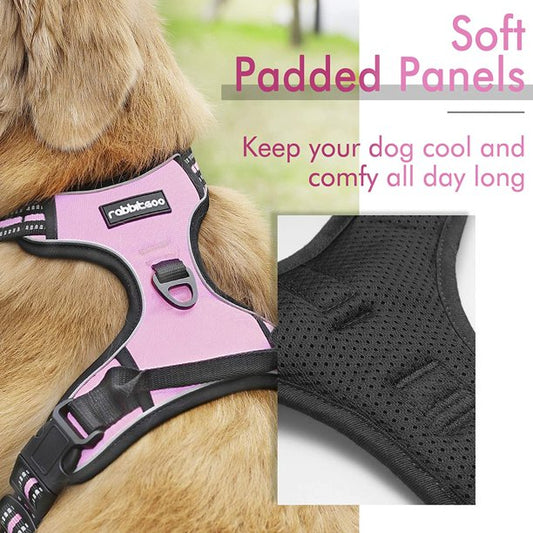 Dog Harness Medium in Cherry Pink