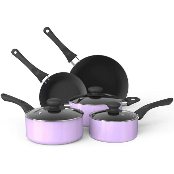 Cookware Set Pots and Pans in Purple