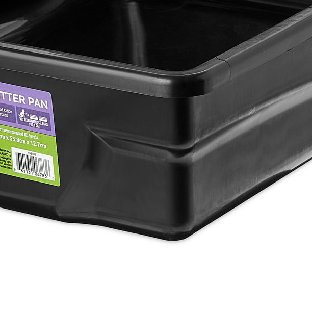 Extra Large Pet Litter Pan in Black