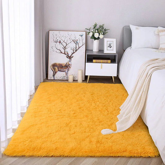 Area Rug Modern Rugs for Bedroom 2x3 Feet Orange