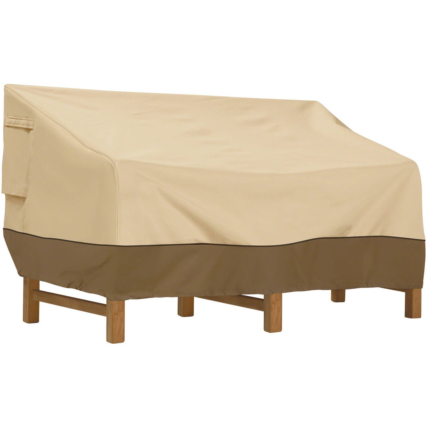 Patio Sofa Cover Rectangle in Beige and Brown - Woodland's Outdoor Living