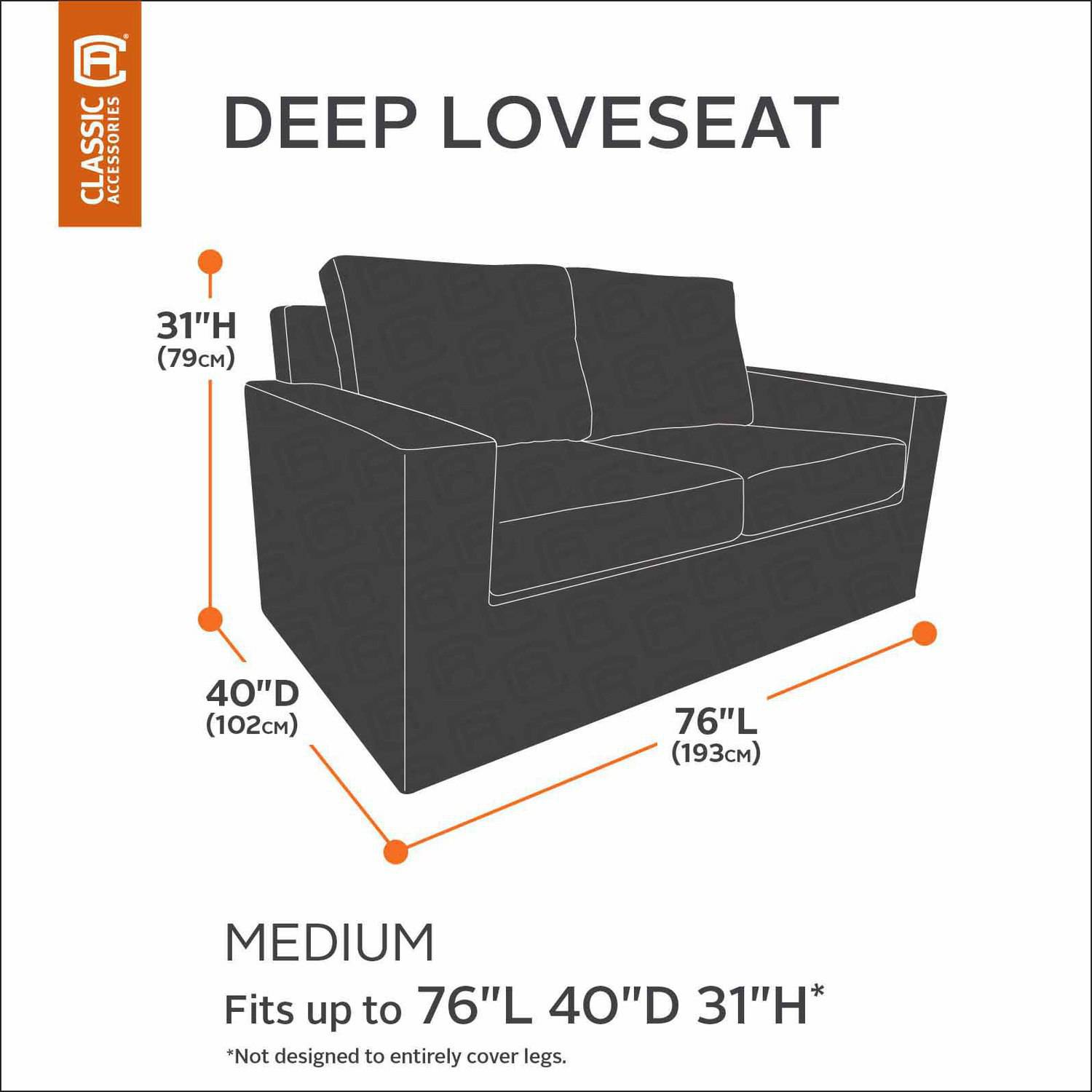 Patio Sofa Cover Rectangle in Beige and Brown - Woodland's Outdoor Living
