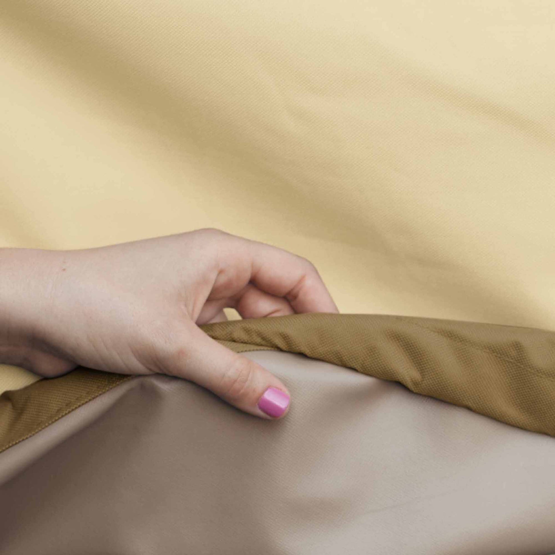 Patio Sofa Cover Rectangle in Beige and Brown - Woodland's Outdoor Living