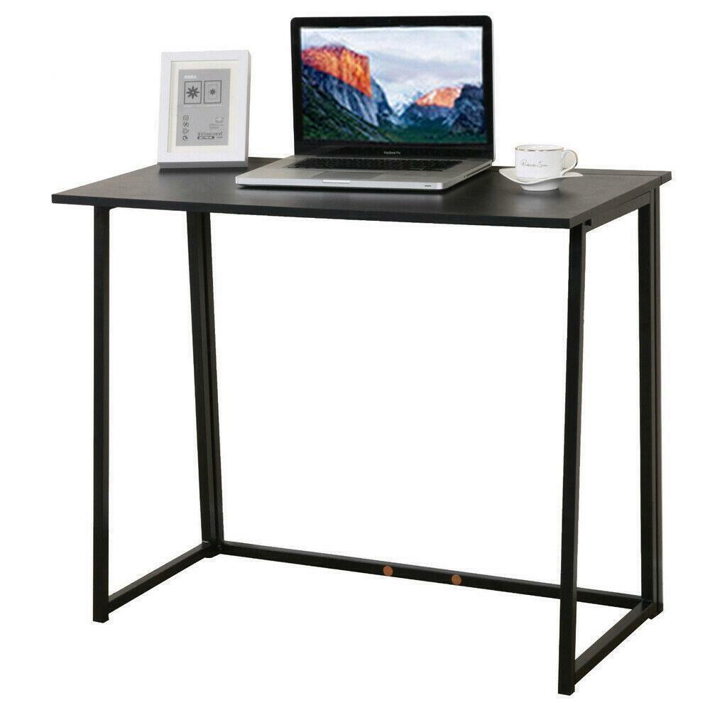 Computer Desk Folding in Black - Vogue Homes