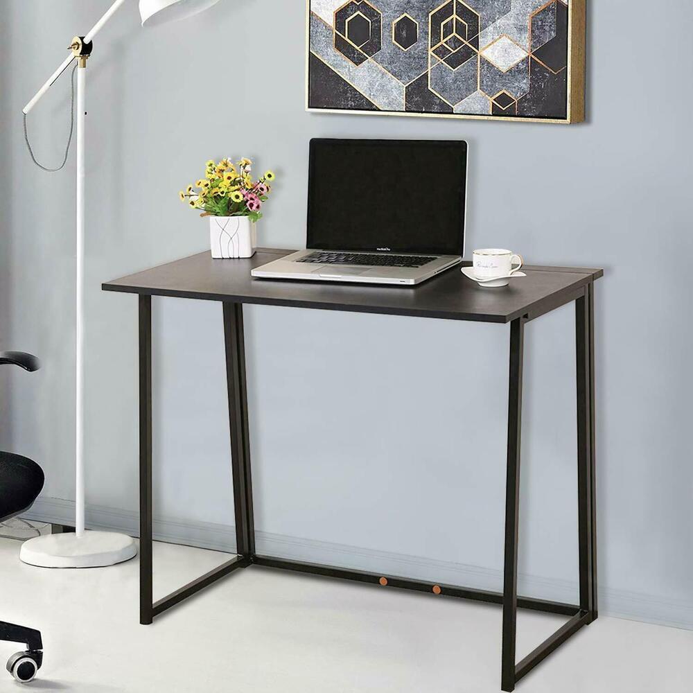 Computer Desk Folding in Black - Vogue Homes