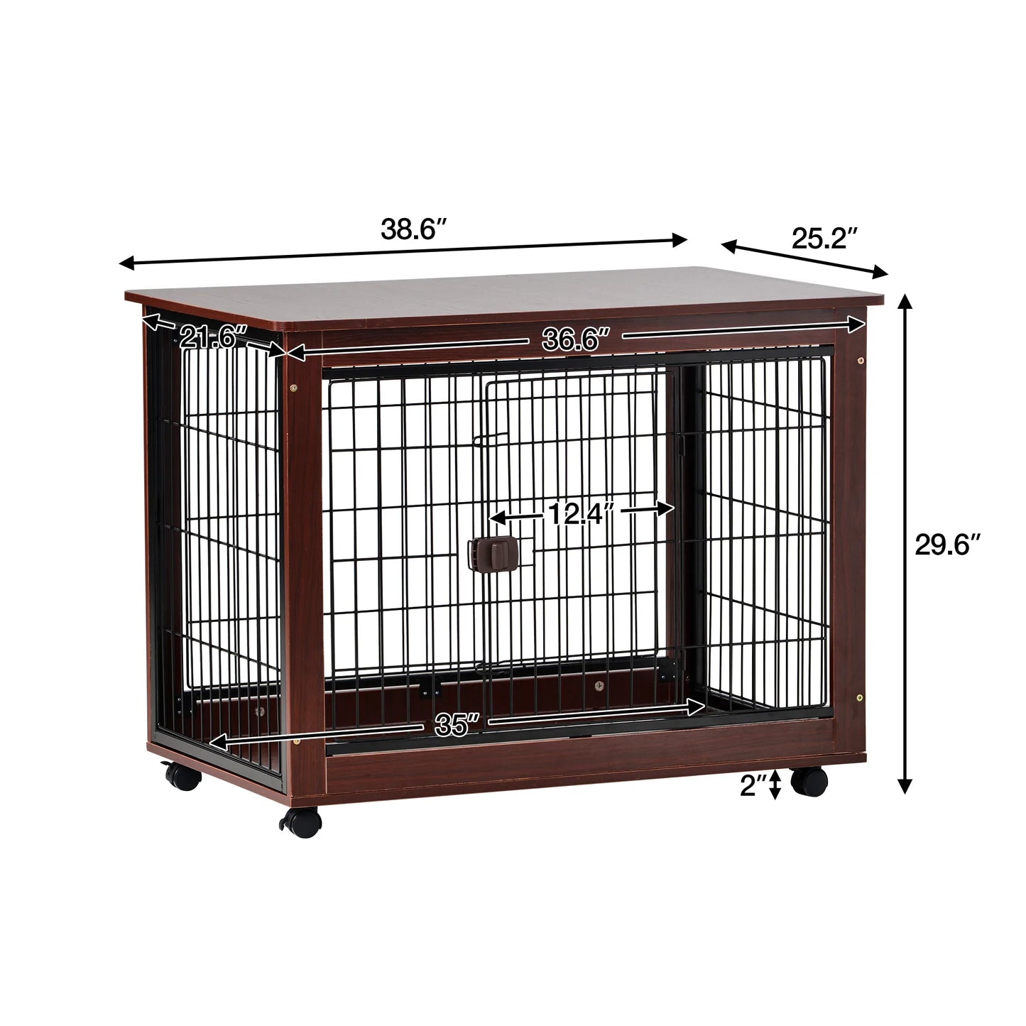 Furniture Style Pet Dog Crate Cage in 39 Inches