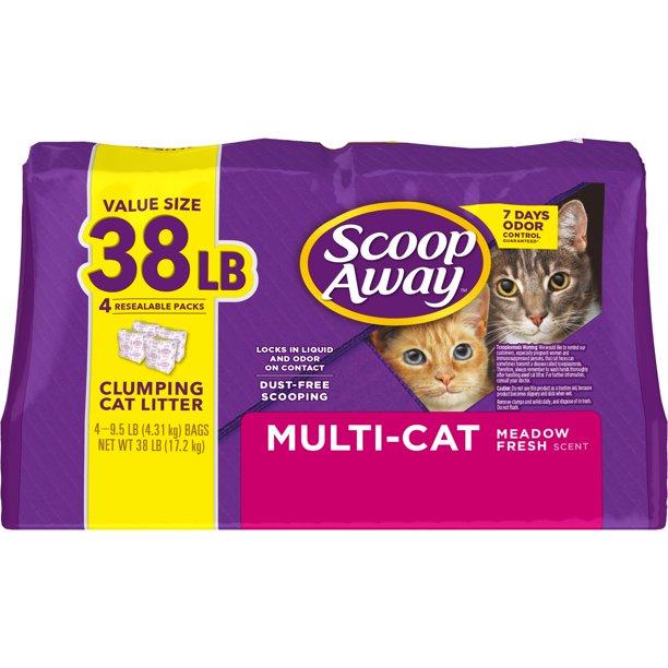 Scoop Away Clumping Cat Litter Scented 38 Pounds