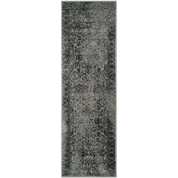 Adirondack Polypropylene Area Rug Grey Black