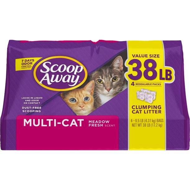 Scoop Away Clumping Cat Litter Scented 38 Pounds