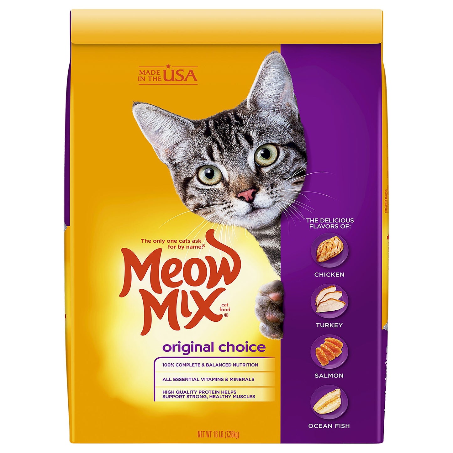 Dry Cat Food 16 Pounds