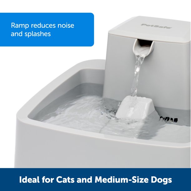 Pet Fountain in 1 Gallon Gray