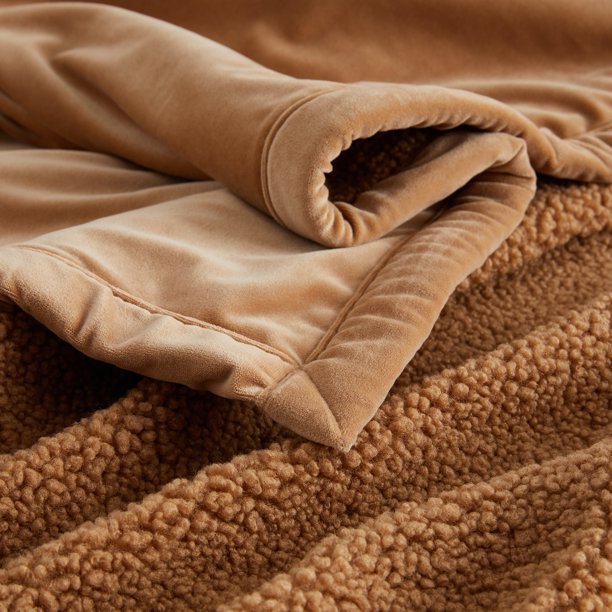 Faux Fur Throw 50x60 Caramel Teddy