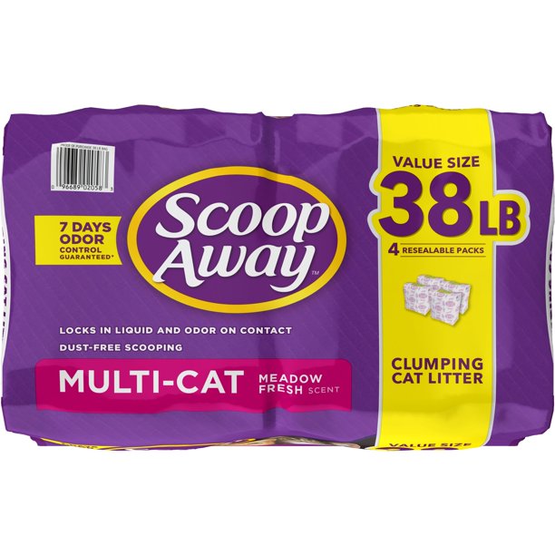 Scoop Away Clumping Cat Litter Scented 38 Pounds