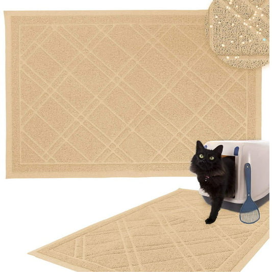 Pet Litter Mat Beige in Medium