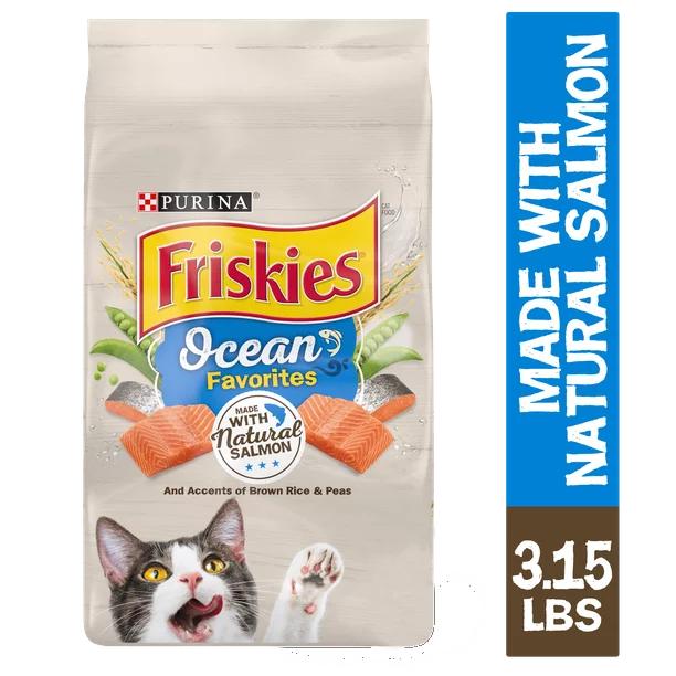 Dry Pet Food Salmon And Brown Rice Flavor in 3.15 Pounds