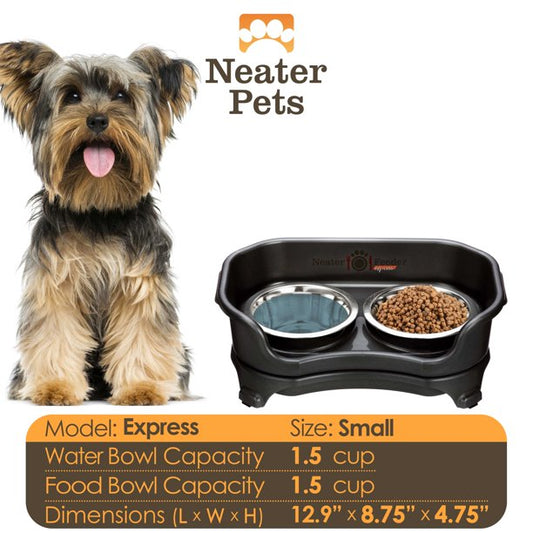 Pet Bowls For Food And Water Midnight Black
