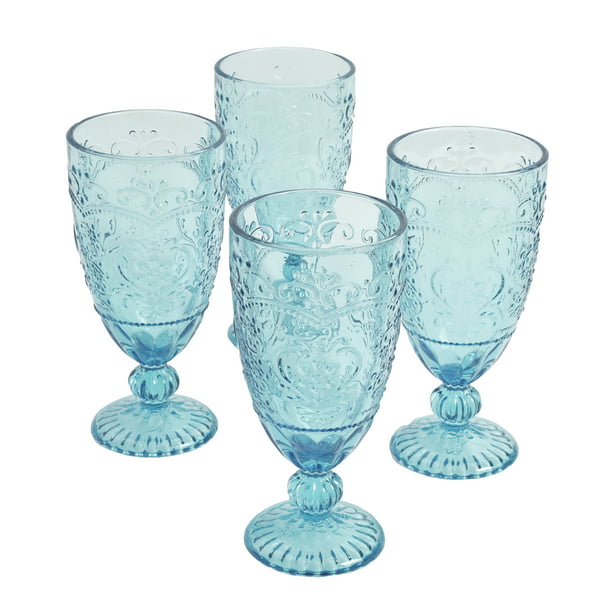 Amelia Goblet Set 14.7 Ounces Teal