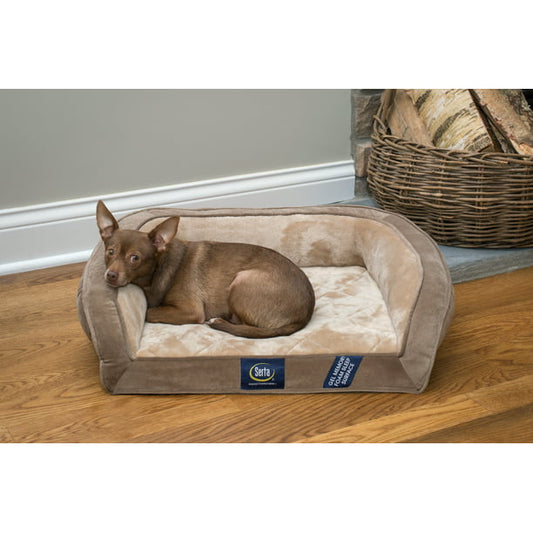 Bed for Dogs in Small 25x19 Inches Brown