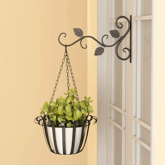 Hanging Plant Bracket 2 Pieces in Black